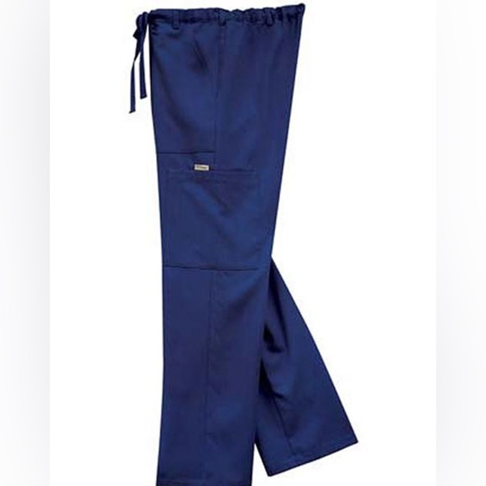 Grey's Anatomy Men Multiple Pockets Zip Fly Medical Scrub Pants- Navy